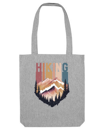 in stil grunge - Hiking emblem Heather Grey