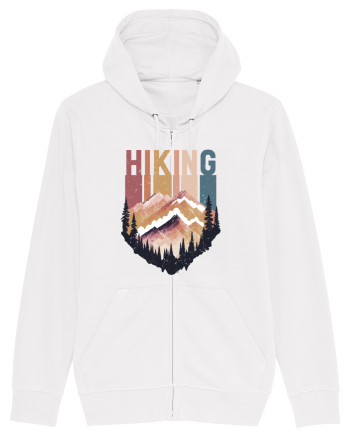 in stil grunge - Hiking emblem White