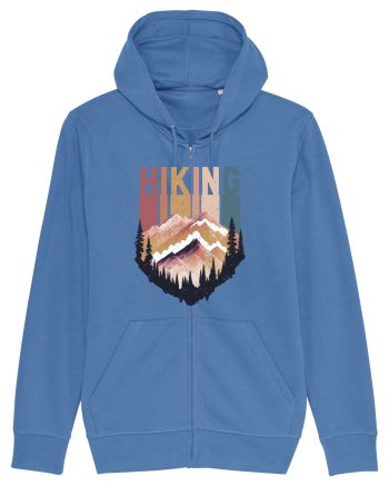 in stil grunge - Hiking emblem Bright Blue