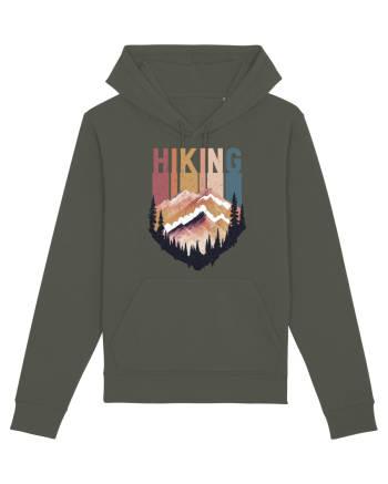 in stil grunge - Hiking emblem Khaki