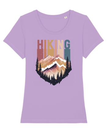 in stil grunge - Hiking emblem Lavender Dawn