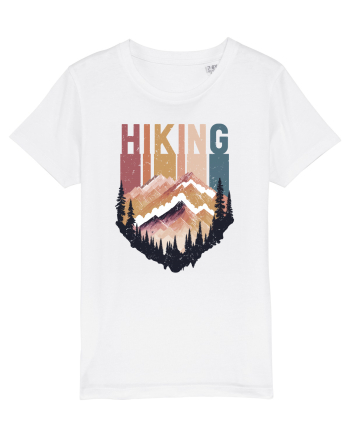 in stil grunge - Hiking emblem White