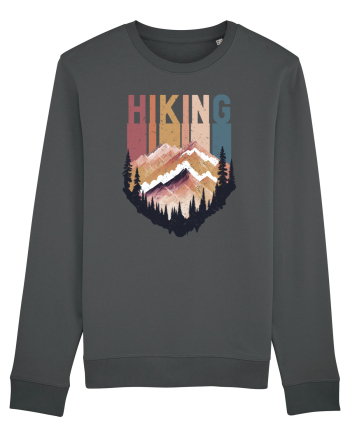 in stil grunge - Hiking emblem Anthracite
