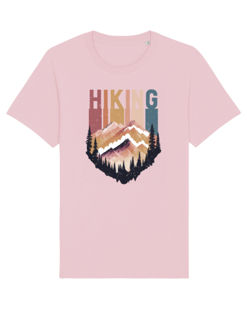 in stil grunge - Hiking emblem Cotton Pink