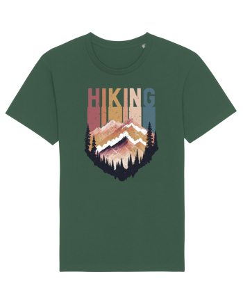 in stil grunge - Hiking emblem Bottle Green