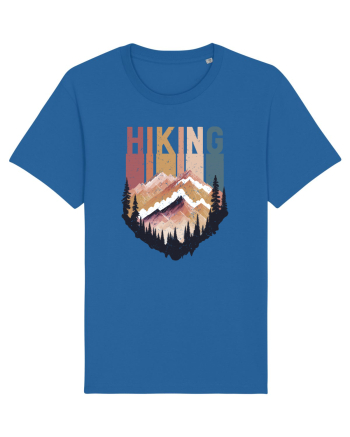 in stil grunge - Hiking emblem Royal Blue