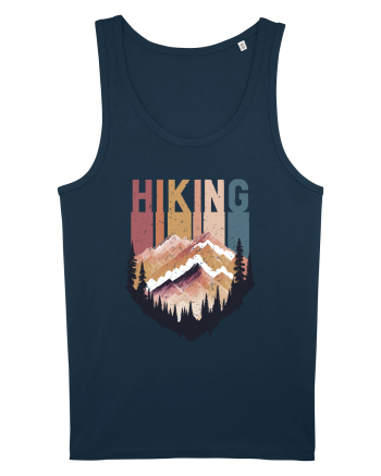 in stil grunge - Hiking emblem Navy