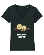 Monday mood Tricou mânecă scurtă guler V Damă Evoker