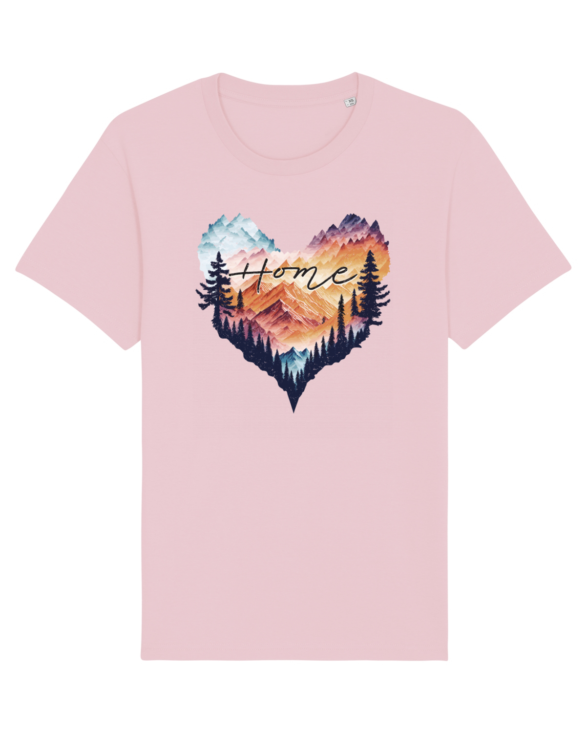 Tricou mânecă scurtă Unisex Rocker Cotton Pink