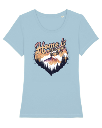 in stil grunge - Home is where your heart is Sky Blue