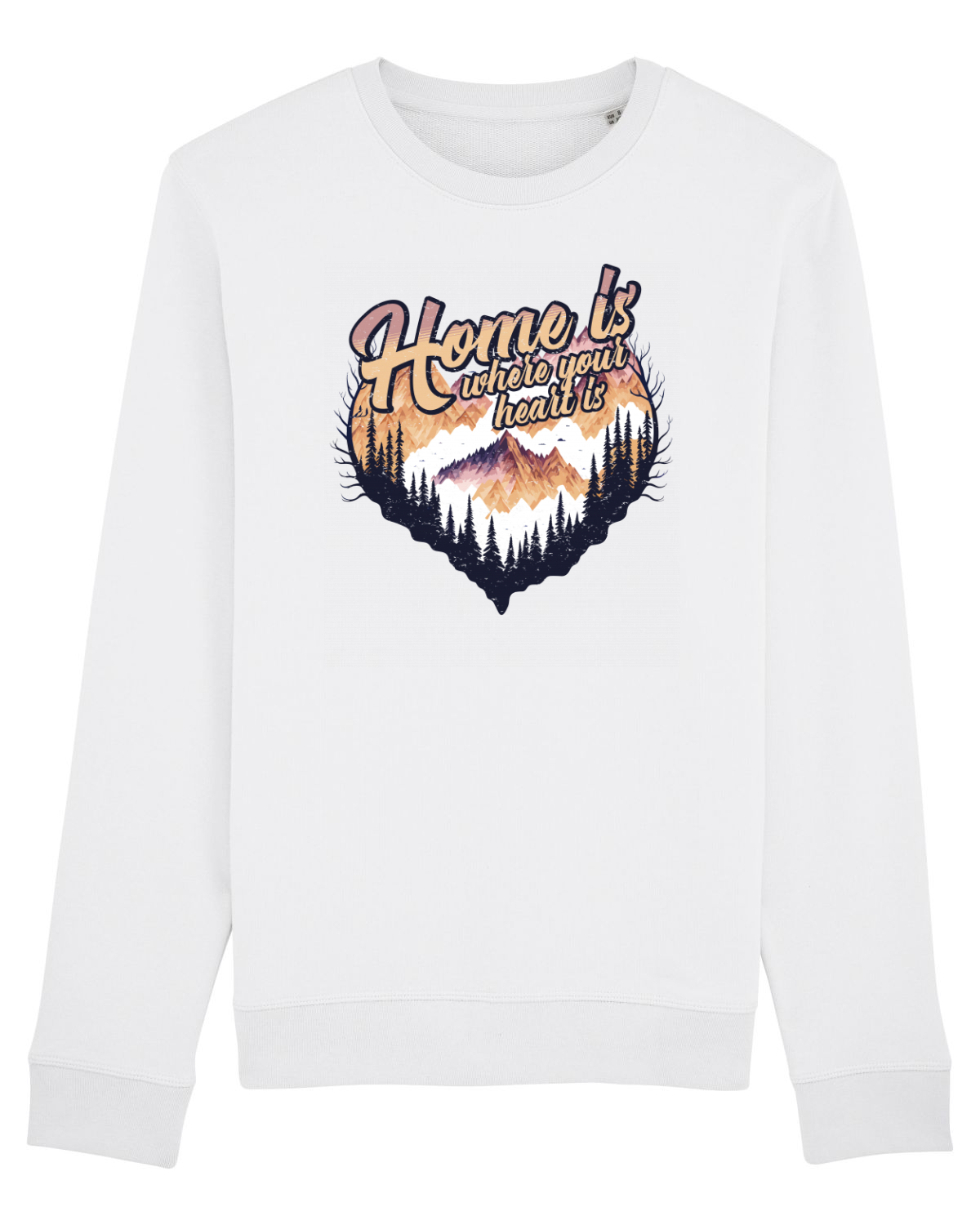 Bluză mânecă lungă Unisex Rise White