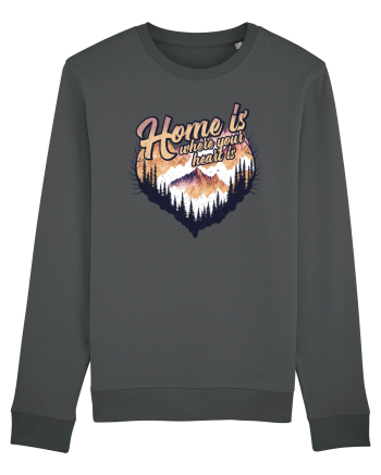 in stil grunge - Home is where your heart is Anthracite