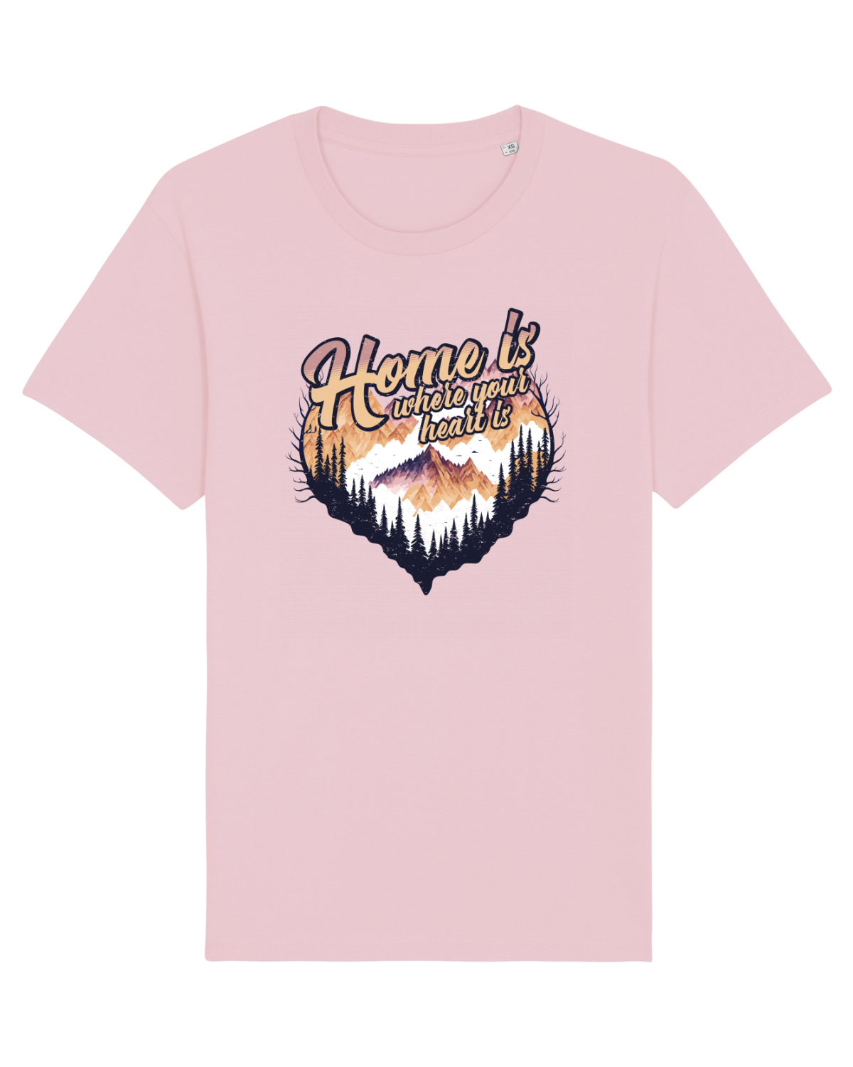 Tricou mânecă scurtă Unisex Rocker Cotton Pink