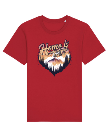 in stil grunge - Home is where your heart is Red