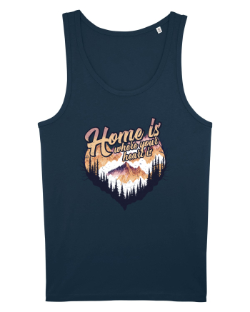 in stil grunge - Home is where your heart is Navy