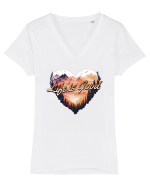 in stil grunge - Life is good Tricou mânecă scurtă guler V Damă Evoker