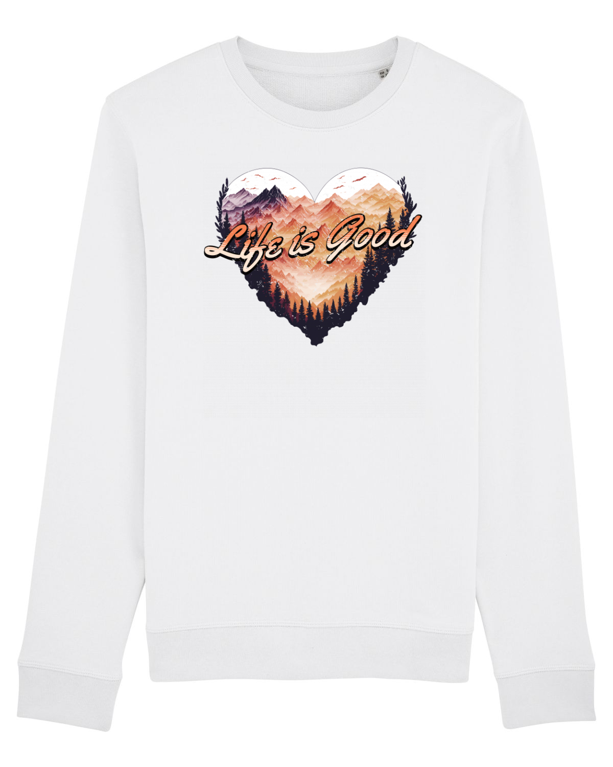Bluză mânecă lungă Unisex Rise White