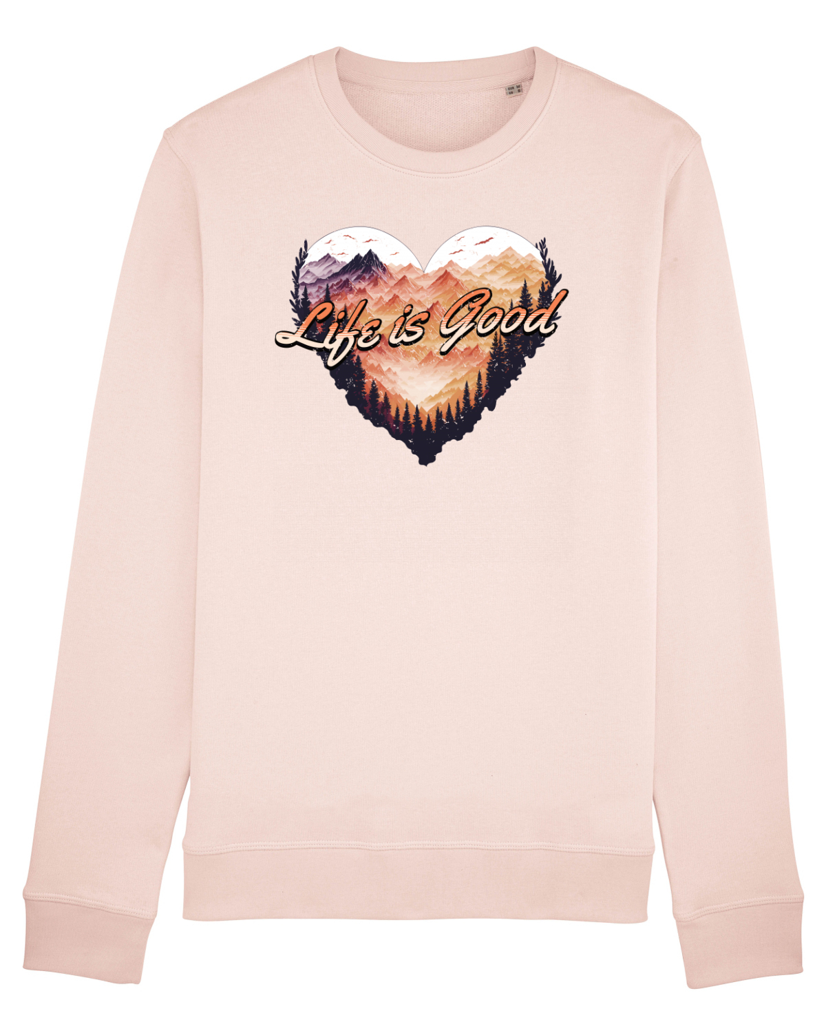 Bluză mânecă lungă Unisex Rise Candy Pink