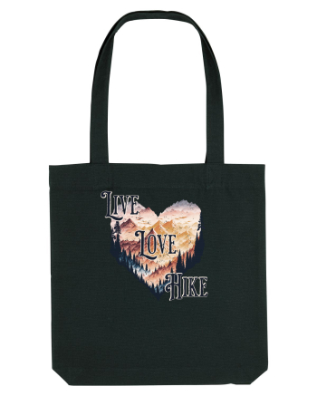 in stil grunge - Live love hike Black