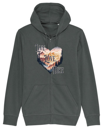 in stil grunge - Live love hike Anthracite