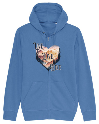 in stil grunge - Live love hike Bright Blue