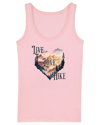 in stil grunge - Live love hike Cotton Pink