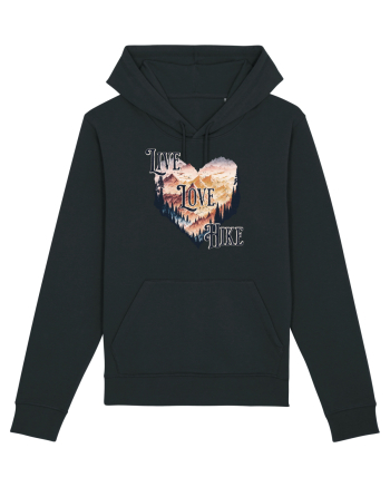 in stil grunge - Live love hike Black