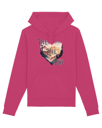 in stil grunge - Live love hike Raspberry