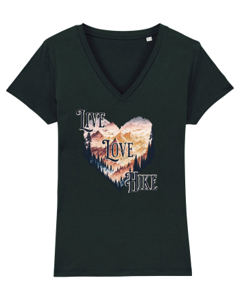 in stil grunge - Live love hike Black