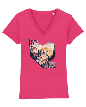 in stil grunge - Live love hike Raspberry