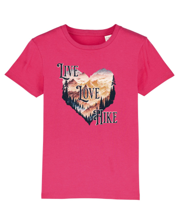 in stil grunge - Live love hike Raspberry