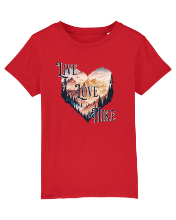 in stil grunge - Live love hike Red