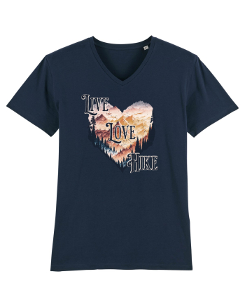 in stil grunge - Live love hike French Navy