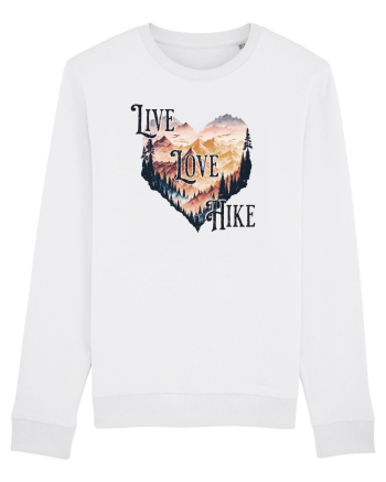 in stil grunge - Live love hike White