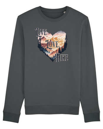 in stil grunge - Live love hike Anthracite