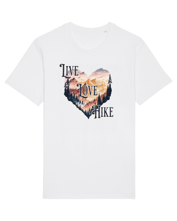 in stil grunge - Live love hike White