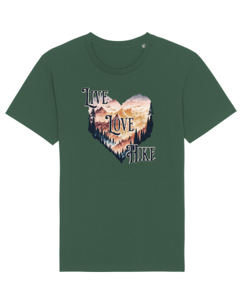 in stil grunge - Live love hike Bottle Green