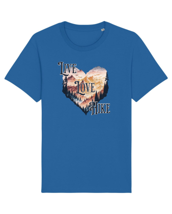 in stil grunge - Live love hike Royal Blue