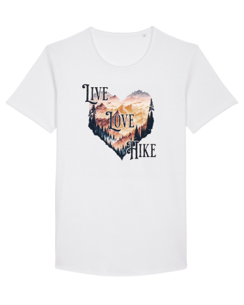 in stil grunge - Live love hike White