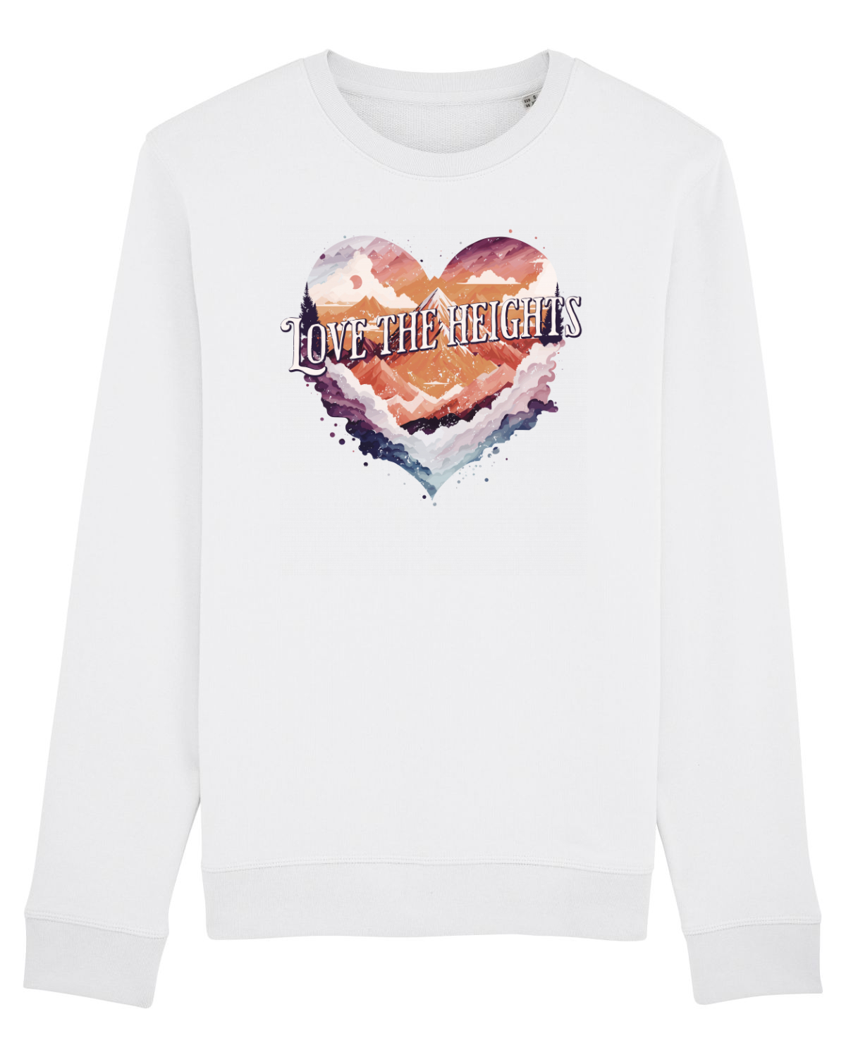 Bluză mânecă lungă Unisex Rise White