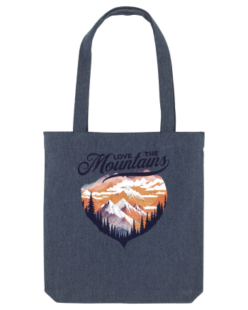 in stil grunge - Love the mountains Midnight Blue