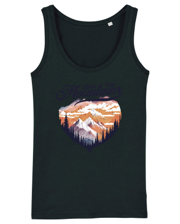 in stil grunge - Love the mountains Black