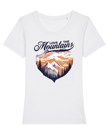in stil grunge - Love the mountains White
