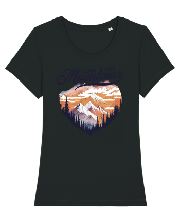 in stil grunge - Love the mountains Black
