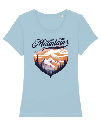 in stil grunge - Love the mountains Sky Blue