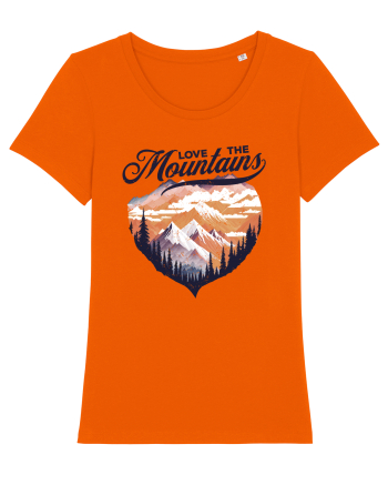 in stil grunge - Love the mountains Bright Orange
