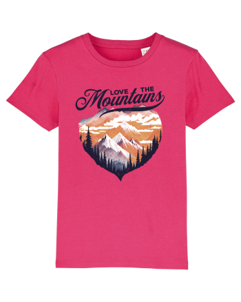in stil grunge - Love the mountains Raspberry