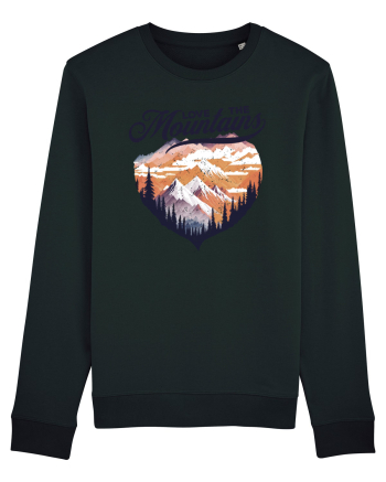 in stil grunge - Love the mountains Black