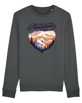 in stil grunge - Love the mountains Anthracite