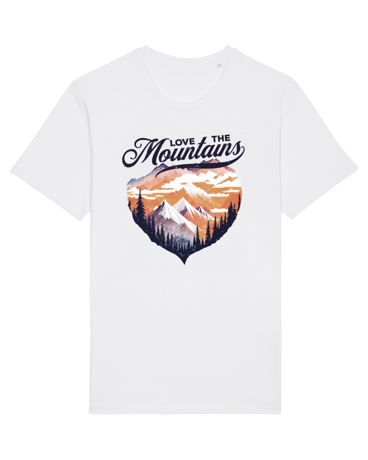 Tricou mânecă scurtă Unisex Rocker White